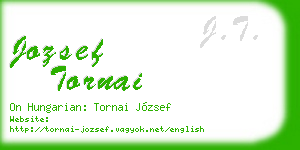 jozsef tornai business card
